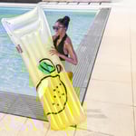 Bestway Uppblåsbar madrass Fresh Squeezed Lemon 183 x 69 cm BESTWAY