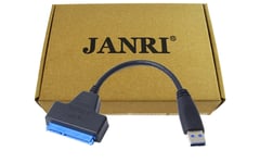 JANRI USB 3.0 to SATA Adapter hard drive reader Cable for 2.5" inch SSD/HDD Drives - SATA to USB 3.0 External Converter - all SATA I/II/III converter (SATA-USB 3.0 converter cable)