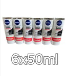 6 X NIVEA Black & White Max Protection Antiperspirant Roll On Pack Of 6x50ml
