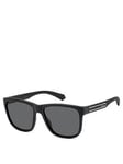Polaroid 2155/s Square Sunglasses - Black, Black, Men