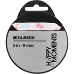 Creativ Dekorationsband Baby - B: 9 mm Rosa 5 m