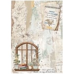 Stamperia Decoupage Papper - Secret Diary Window