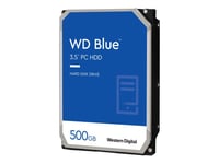 WD Blue WD5000AZLX - Disque dur - 500 Go - interne - 3.5" - SATA 6Gb/s - 7200 tours/min - mémoire tampon : 32 Mo