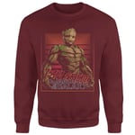 Guardians of the Galaxy I Am Retro Groot! Sweatshirt - Burgundy - XL
