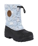 Trespass Girls Remy Insulated Winter Snow Boots - Blue - Size UK 13 Kids