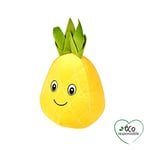 Jouet peluche éco-responsable Les Vitaminés Anna l'ananas sonore 10x10x20cm