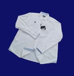 Hugo Boss Mens White Long Sleeve Lukas_51 Casual Shirt Size UK XXL 48" Chest
