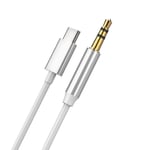 Digital AUX-kabel, USB-C till 3.5mm - 1 m - Vit