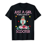 Just A Girl Who Loves Scooter For Women Girl Kids Scooter T-Shirt