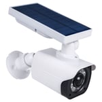 Solar Dummy Security Camera CCTV with LED Light PIR Motion Sensor Red Diode HQ