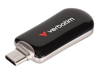 Verbatim Plectra - Usb Flash-Enhet - 64 Gb - Usb 3.2 Gen 1 / Usb-C - Svart