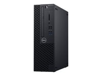 Dell OptiPlex 3070 - SFF - Core i3 9100 / 3.6 GHz - RAM 8 Go - SSD 256 Go - graveur de DVD - UHD Graphics 630 - GigE - Win 10 Pro 64 bits - moniteur : aucun - noir - BTS - avec 1 an basique sur site