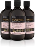 Baylis & Harding Goodness Rose & Geranium Natural Bath Soak 500ml, Pack of 3 -