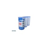 Filtration Piscine Hors Sol - Cartouche de filtration pour piscine - Lot de 3 - type A - Intex Blanc