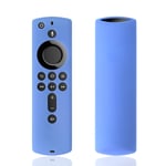 Silicone Cover Case for TV stick 4K / TV (3rd Gen) Compatible with All-New 2nd Gen Remote Control (GlowBlue)