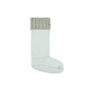 Hunter Unisex Recycled 6 Stitch Cable Tall Boot Sock - Light Grey - Size Medium