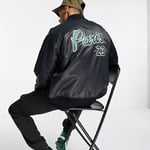 NIKE JORDAN MA-1 BOMBER JACKET SIZE L (DB6492 010) BLACK / GREEN