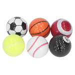 6pcs Golf Sports Training Balls Colorful Golf Practice Ball Gifts Set Variou ^UK