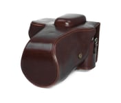 Camera Case for Canon EOS 5D Mark III Faux Leather Bag Coffee CC1103b