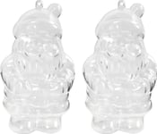 Gdd Julgran Hängande Diy Santa Claus Akryl 13,5 Cm 2 St
