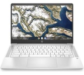 HP 14a-na0509sa 14" Refurbished Chromebook - Intel® Pentium¨ Silver, 64 GB eMMC, White (Very Good Condition), White