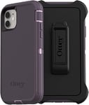 OtterBox iPhone 11 Defender Series Case - PURPLE NEBULA (WINSOME ORCHID/NIGHT PURPLE), rugged & durable, with port protection, includes holster clip kickstand
