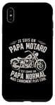 Coque pour iPhone XS Max Papa Motard Humour Cadeau Motorcycle Moto Fête Des Pères
