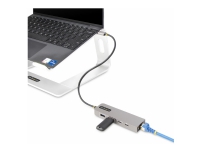 StarTech.com 3-Port USB-C Hub with 2.5 Gigabit Ethernet and 100W Power Delivery Passthrough Laptop Charging, USB-C to 2x USB-A/1x USB-C, USB 3.2 10Gbps Type-C Adapter Hub - Windows/macOS/Linux/Chromebook (10G2A1C25EPD-USB-HUB) - Hub - kompakt - 1 x USB-C + 3 x USB 3.1 + 1 x 2.5GBase-T - stasjonær