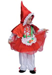 Ciao - Petit Chaperon Costume Déguisement Bébé Fille, Rouge/Blanc, 2-3 ans, 14525.2-3