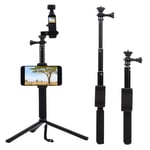 143 Adjustable Selfie Stick,Extendable Selfie Stick Tripod Stand,Extends To 88cm/35 Inch for DJI OSMO POCKET Camera