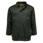 GAME G5 Apparel New British Quilted Padded Country Wax Cotton Rain Jacket Waterproof
