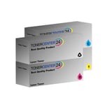 Set de Laser Toner Cartouches Remanufacturees pour HP LaserJet Pro 300 color/M351A/MFP/M375NW/400 color/M451 DN/DW/NW / 305X - 305A - 305A - 305A