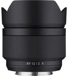 Samyang 12mm f/2.0 AF Lens for FUJIFILM X Mount #7080 (UK) Astrophotography recc