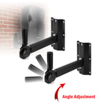 Vonyx WMS-05 Speaker Wall Brackets 35mm Top Hat 25kg Weight Load PA Home Install