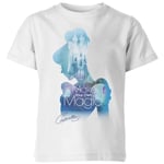 Disney Princess Filled Silhouette Cinderella Kids' T-Shirt - White - 11-12 Years