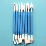 Kids Clay Sculpture Tools Fimo Polymer Tool 8 Piece Set Gif Blue One Size