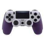 eXtremeRate Purple Anti-Skid Sweat-Absorbent Controller Grips for ps4 Controller, Professional Textured Soft Rubber Handle Grips for ps4 Slim Pro Controller - Improve The Grip and Comfort