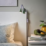 IKEA IKEA NÄVLINGE LED klämspot, lila/mörkgrön, lila/mörkgrön Ljusflöde: 220 lumen