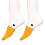 Senoow Womens Funny Goose Game Crew Socks Untitled Animal Novely Puppets Cotton Hosiery