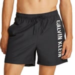 Calvin Klein Badbyxor Medium Swim Shorts Intense Power Svart polyester 4XL Herr