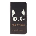 Etui for Samsung Galaxy A10 - Don't Touch My Phone - Svart