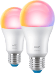 WiZ Wi-Fi Lampa E27 RGB 2-pack