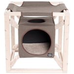 Kattklös Kub med Hammock Olivgrön - L