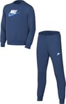 Nike Unisex Kids Survêtement K Nsw Tracksuit Poly Crew Hbr, Court Blue/White/White, FD3090-476, L