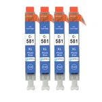 4 Photo Blue Ink Cartridges for Canon PIXMA TS8100 TS8152 TS8251 TS8350 TS9150