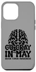 Coque pour iPhone 14 Plus « Go Gray in May Shirt » - Sensibilisation unique au cancer du cerveau et aux tumeurs