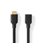 Nedis Ultrahöghastighets ​​HDMI kabel, 1m - Svart