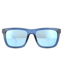 Lacoste Mens Classic Rectangle Blue Mirror Sunglasses, Size: 54x19x140mm - Size 54x19x140mm
