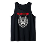 Cool Wolf Face Strong Soul Brave Warrior Wild Wolf Tank Top