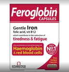 Feroglobin original B12 Slow Release Capsules 30 Iron Vitamin folic acid uk